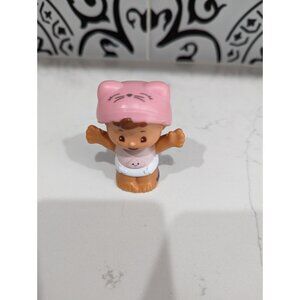 Fisher Price Little People HISPANIC BABY GIRL Infant Pink Kitty Hat